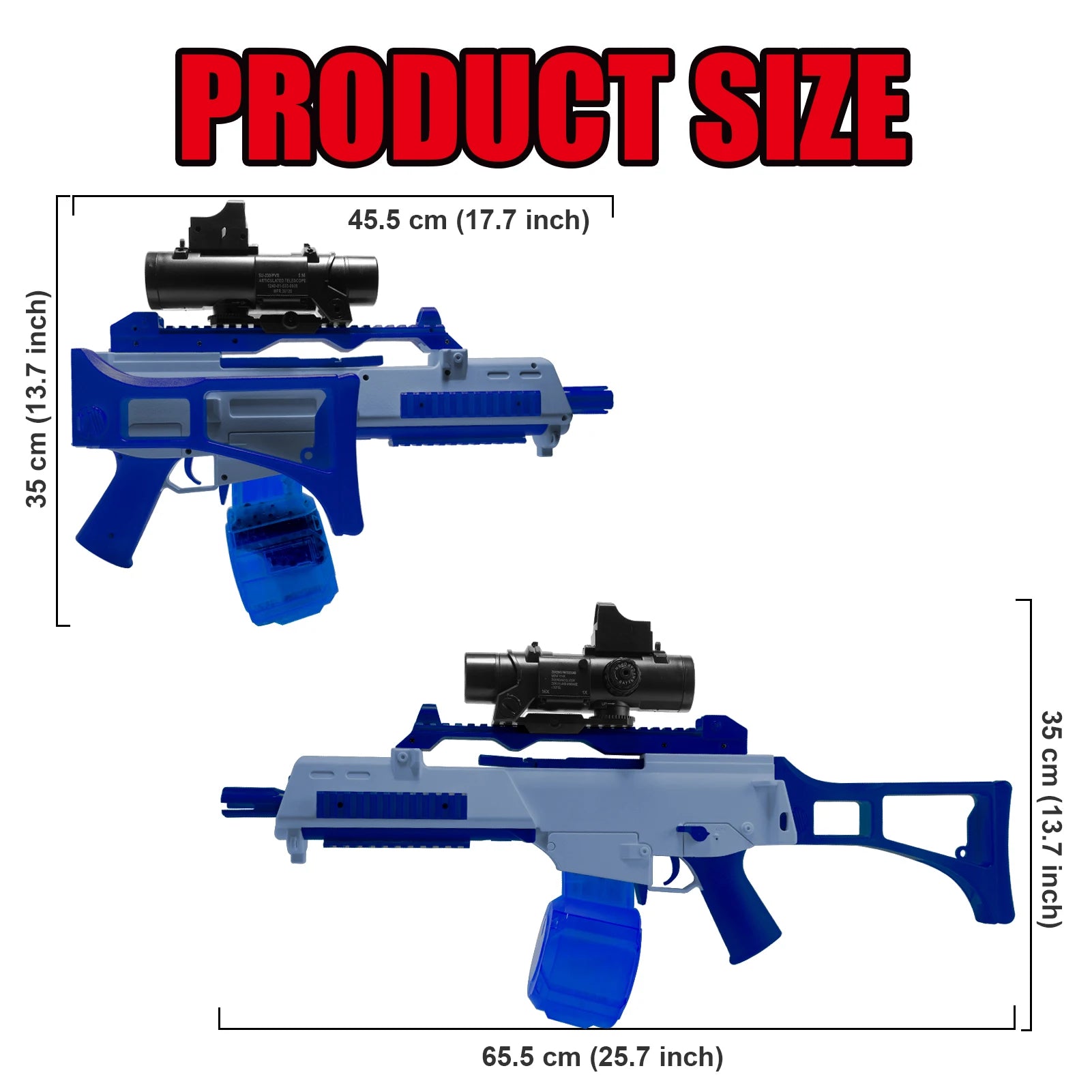 High Speed G36C Electric Gel Balls Blaster, Automatic & Manual Dual Shooting Modes Water Bullets Gun Toys, Holidays Gifts