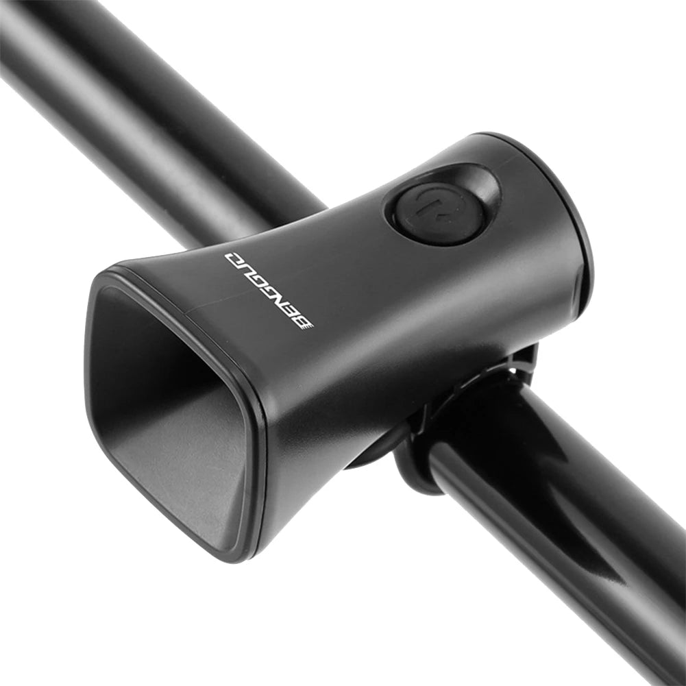 Electric Bike Horn 120dB Warning Safety Bell Rechargeable Bicycle Handlebar Alarm Ring Bell for Mountain Bike Road Bike Scooters