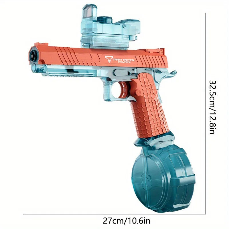Electric Water Gun Automatic Squirt Guns with 434CC Large Capacity 32FT Range Powerful Sprinkler Summer Beach Pa