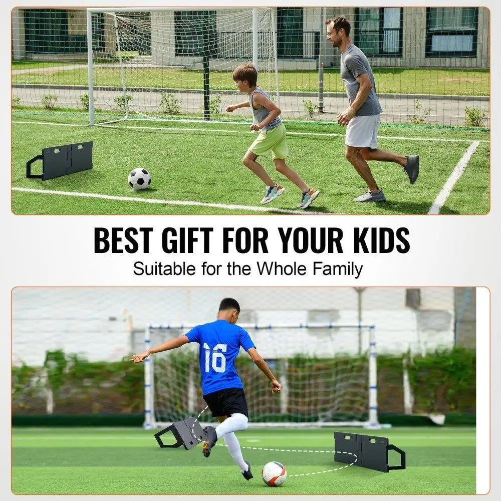 Soccer Training Rebounder Board 45X13 Portable Double Angle Design