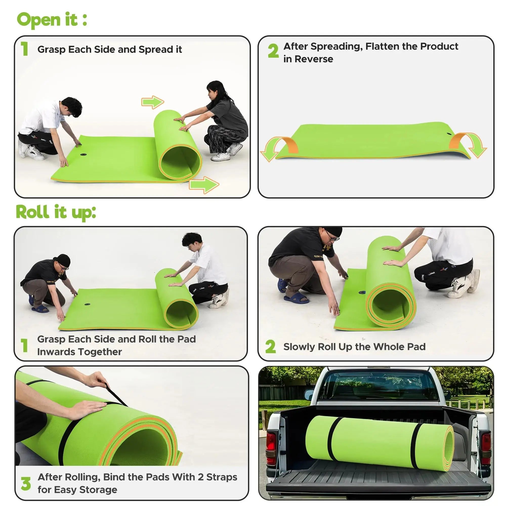 7x 3FT Floating Water Pad Mat Tear-resistant 3-layer Floating Island Pool Lake Ocean Swimming Pool Floating Pad Float Mat