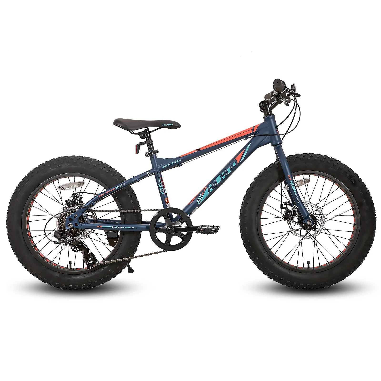 20 Inch Kids' Bicycles Fat Tire Mountain Bike for  Age 5 + Years, Shimano 7-Speed, Dual-Disc Brake,Kids BeachBicycle