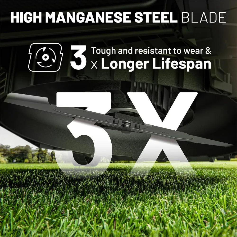 18-inch 40V(2x20V) Brushless Lawn Mower for Garden Yards, Lightweight Cordless Lawn Mower Battery Powered with 6-Positio