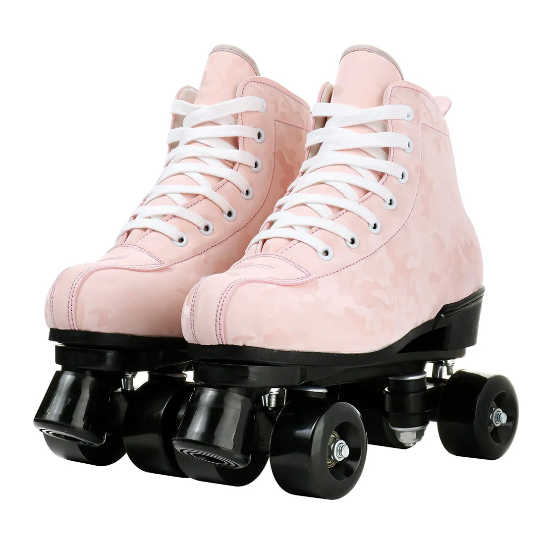 Flashing Roller Skate Shoes Outdoor Sports Double Row Skates 4 Wheels Skating Rink Training Adult Quad Sneakers Gift