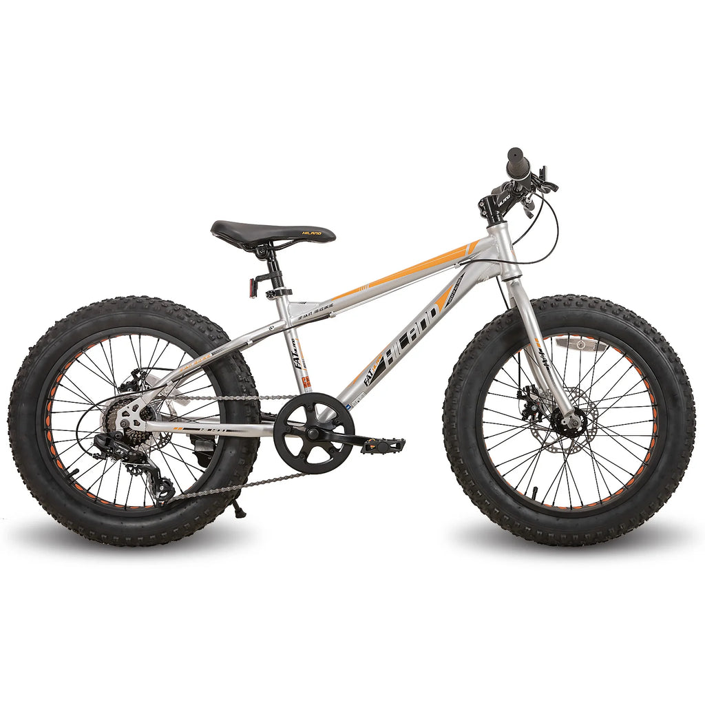 20 Inch Kids' Bicycles Fat Tire Mountain Bike for  Age 5 + Years, Shimano 7-Speed, Dual-Disc Brake,Kids BeachBicycle