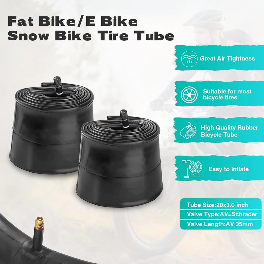 20/26x3.0 Electric Bike Tire Fat E-Bike Tires Heavy Duty High-Performance Wear-Resistant Mountain Snow Bicycle Tires/Tubes