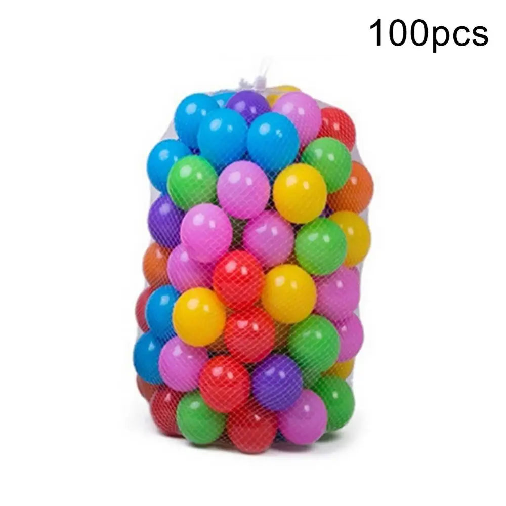 100Pcs Eco-Friendly Colorful Ball Pit Soft Plastic Ocean Balls Water Pool Ocean Wave Ball Outdoor Toys For Children Kids Baby