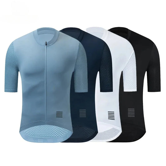 Men Cycling Jersey Short Sleeve Reflective Summer MTB Maillot Shirt Downhill Jersey Pro Team Mountain Bicycle Clothing