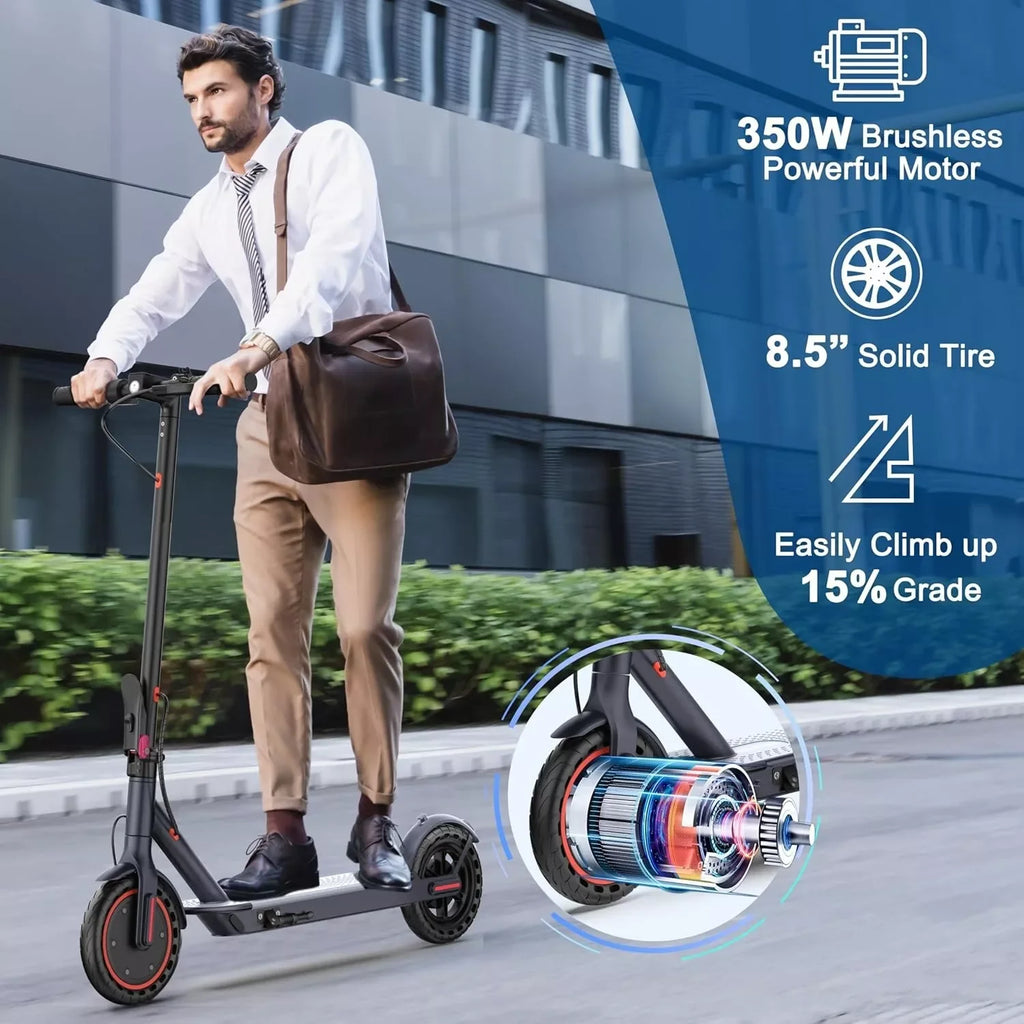 Electric Scooter 350W 19mph APP Smart Control Scooter 8.5inch tire Folding Electric Scooter 16miles Max Range for Adult