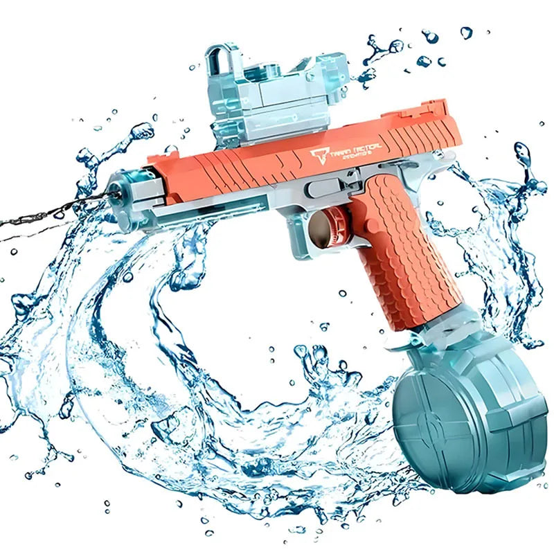 Electric Water Gun Automatic Squirt Guns with 434CC Large Capacity 32FT Range Powerful Sprinkler Summer Beach Pa