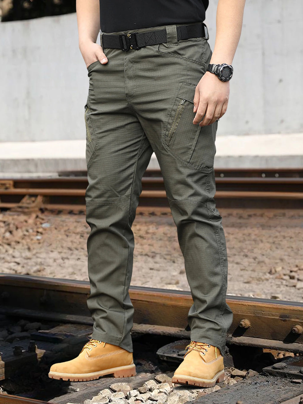 Tactical Work Pants Series New Men's IX9 Tactical Pants Multi-Pocket Large Capacity Training Pants Commuter Pants Wear-resistant