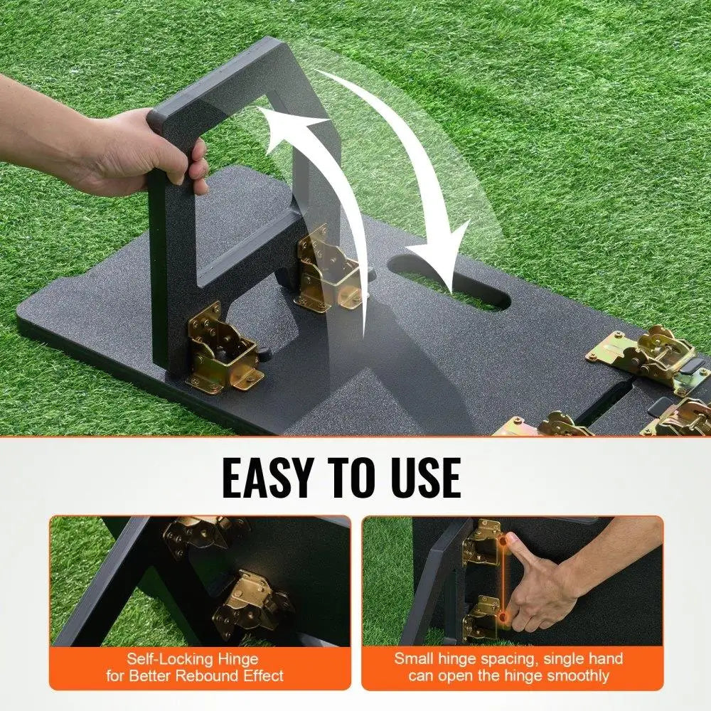 Soccer Training Rebounder Board 45X13 Portable Double Angle Design