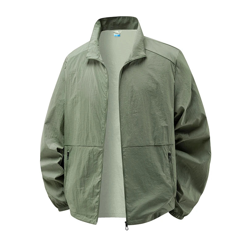 Men's Summer Lightweight Waterproof Hiking Jacket UPF Sun Protection Quick-Dry Perfect for Fishing Cycling Running