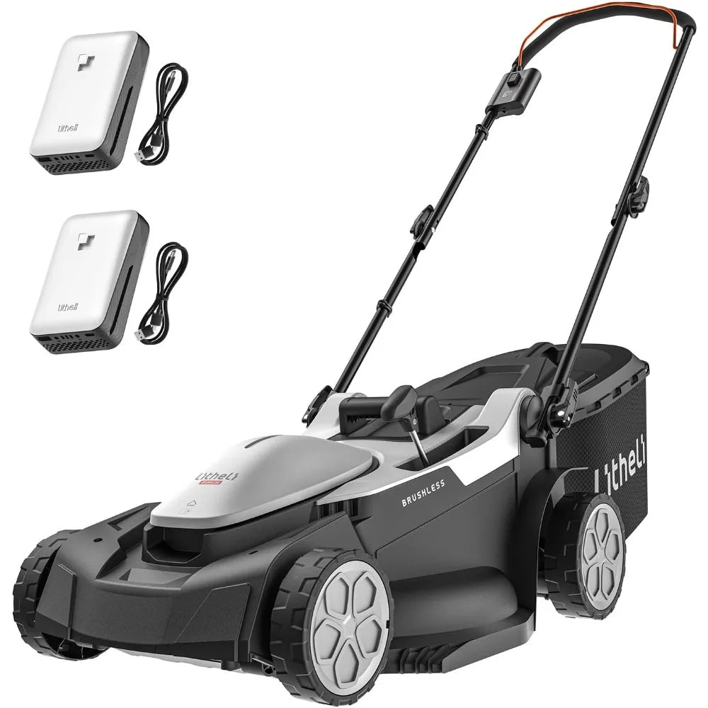18-inch 40V(2x20V) Brushless Lawn Mower for Garden Yards, Lightweight Cordless Lawn Mower Battery Powered with 6-Positio