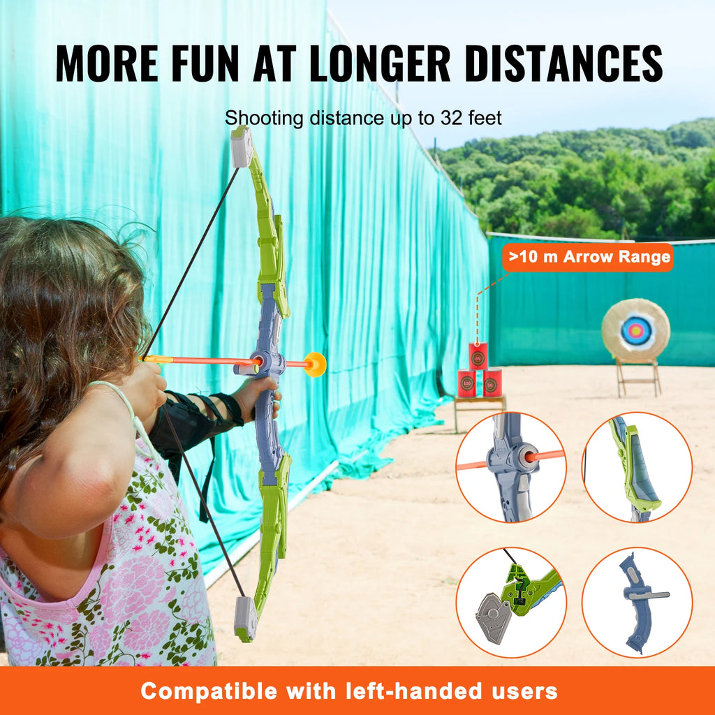 Bow And Arrows For Children Kids Archery Bow Practice Recurve Outdoor Sports Game Hunting Shooting Toy Gift Bow Kit