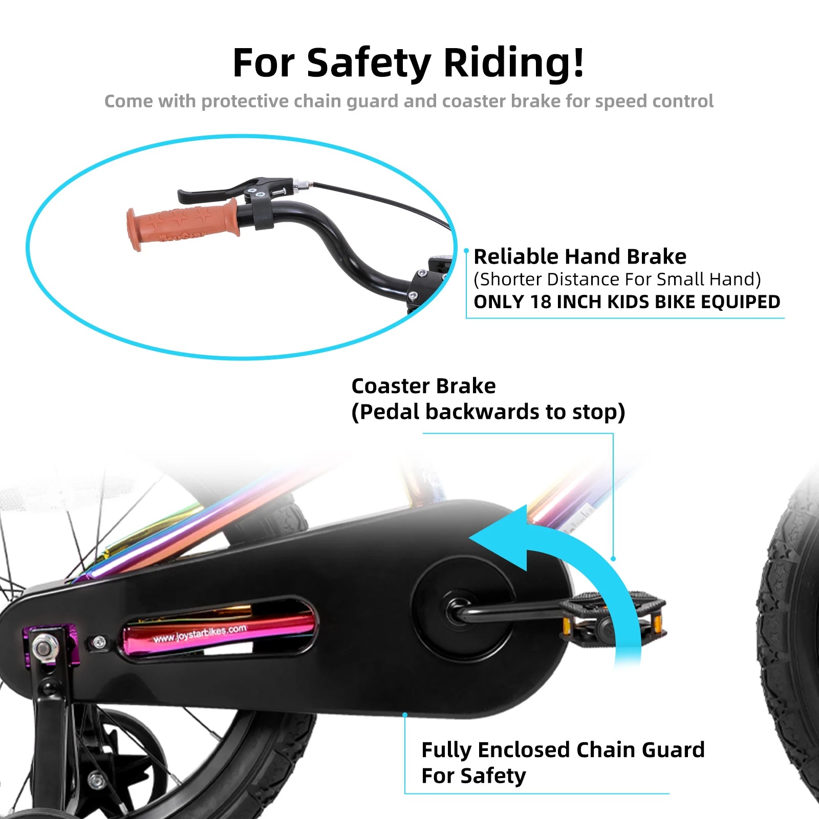 Kids Bike for Boys Girls Ages 2-9 Years Old, 12 14 16 18 Inch BMX Style Kid's Bicycles with Training Wheels