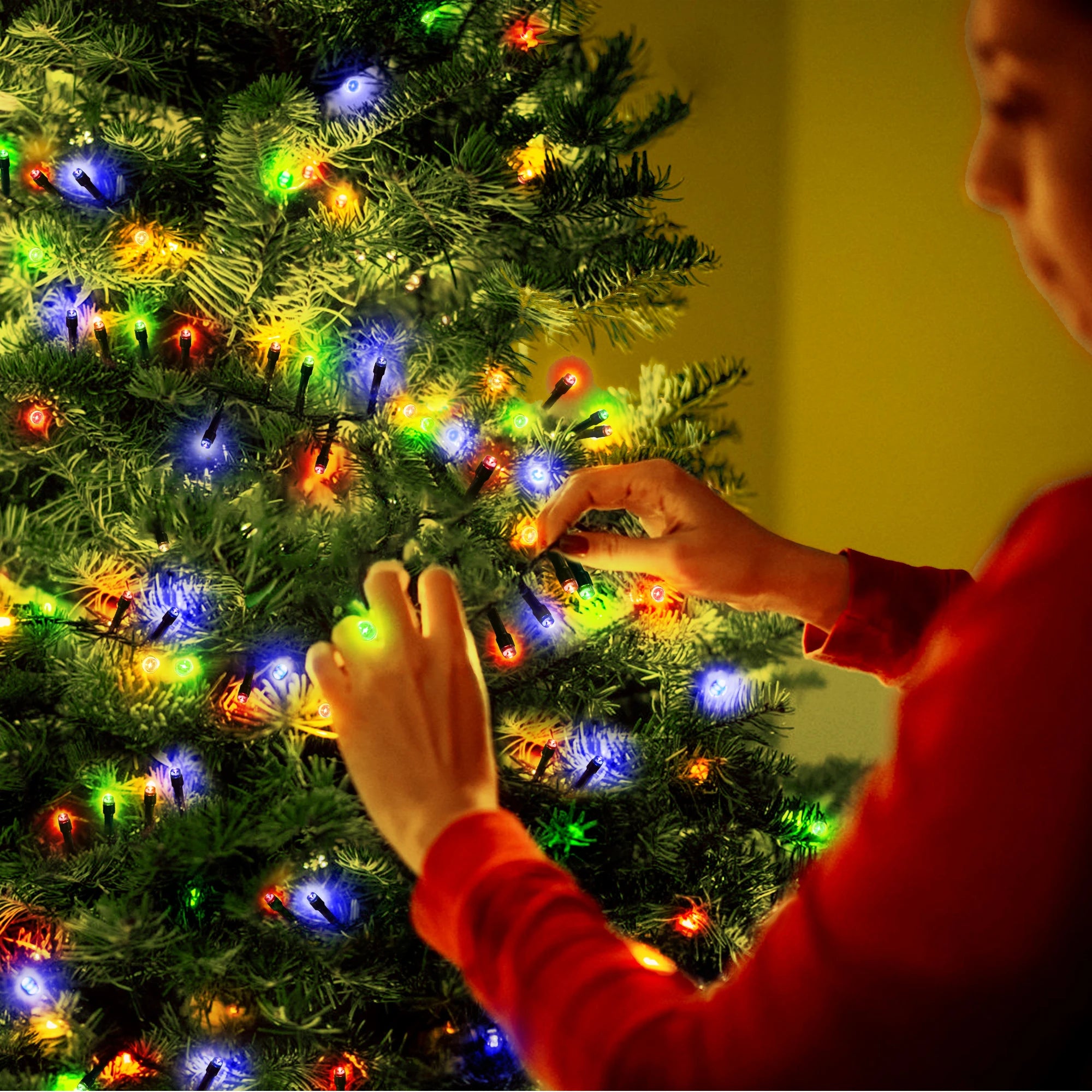 1 Pc Solar Christmas Lights, 50 LED/100 LED/200 LED/300 LED 8 Modes Outdoor Christmas String Lights, Waterproof Solar Lights