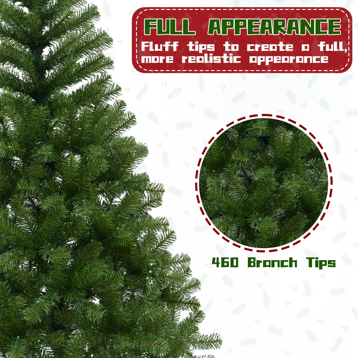 180cm/190cm Prelit Snow Flocked Artificial Christmas Tree Pop Up Christmas Decoration 100/200 Lights Party Home Decor Xmas Decor