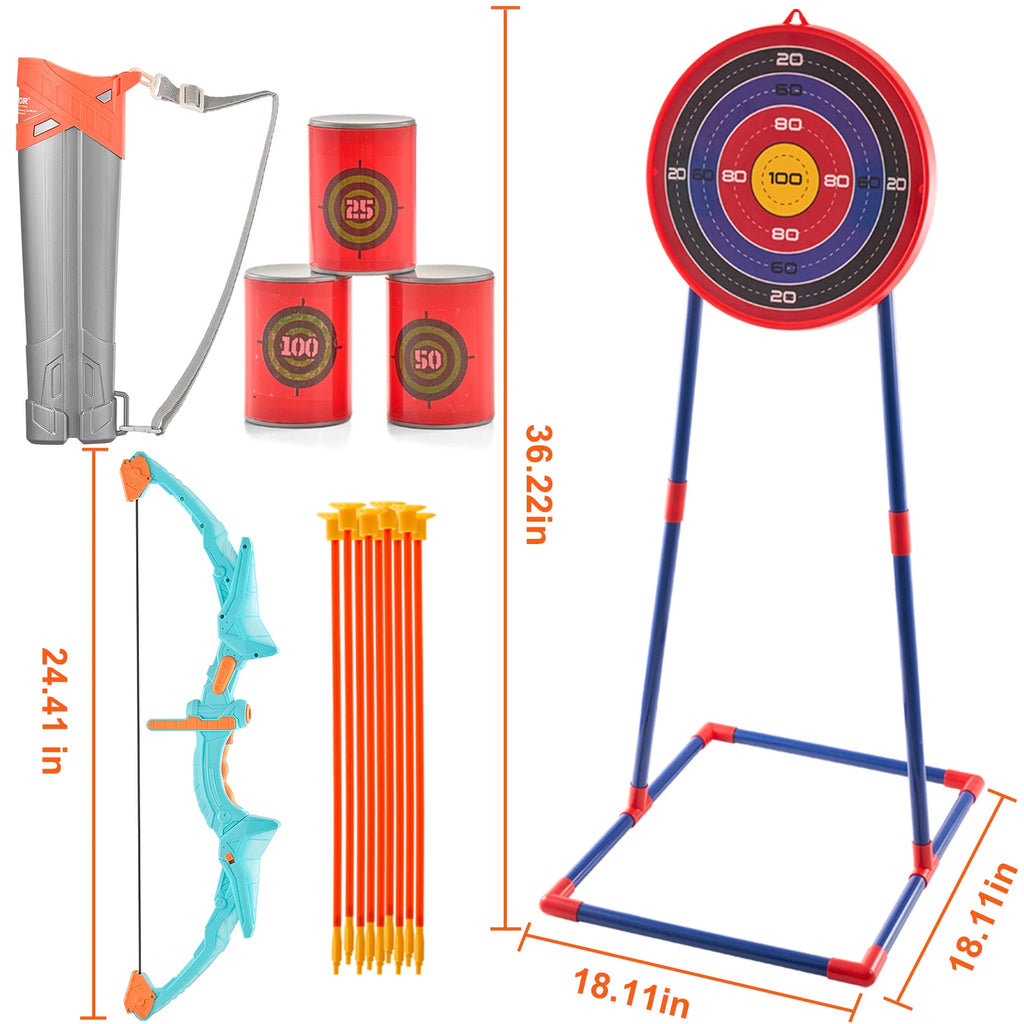 Bow And Arrows For Children Kids Archery Bow Practice Recurve Outdoor Sports Game Hunting Shooting Toy Gift Bow Kit