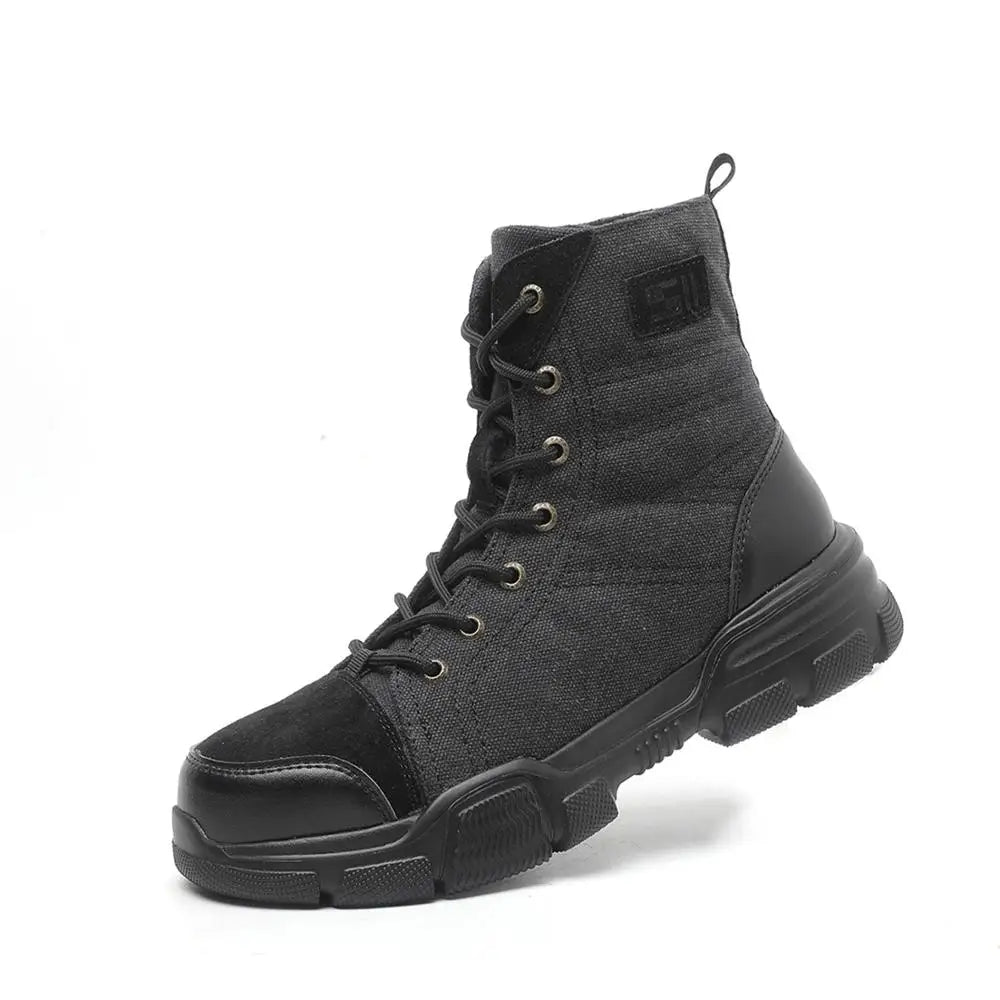 Steel Toe Boots for Men Work Boots Indestructible Work Shoes Desert Safety Boots Safety Shoes 36-48
