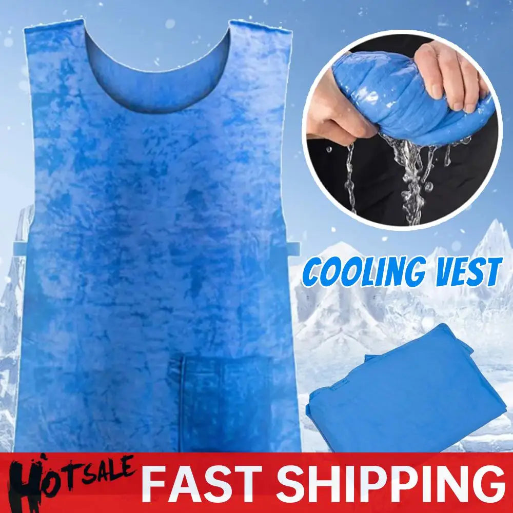 Outdoor Cooling Vest Lightweight Summer Ice Cold Vest Adjustable Sleeveless Ice Sports Clothes for Men Women Cycling Running