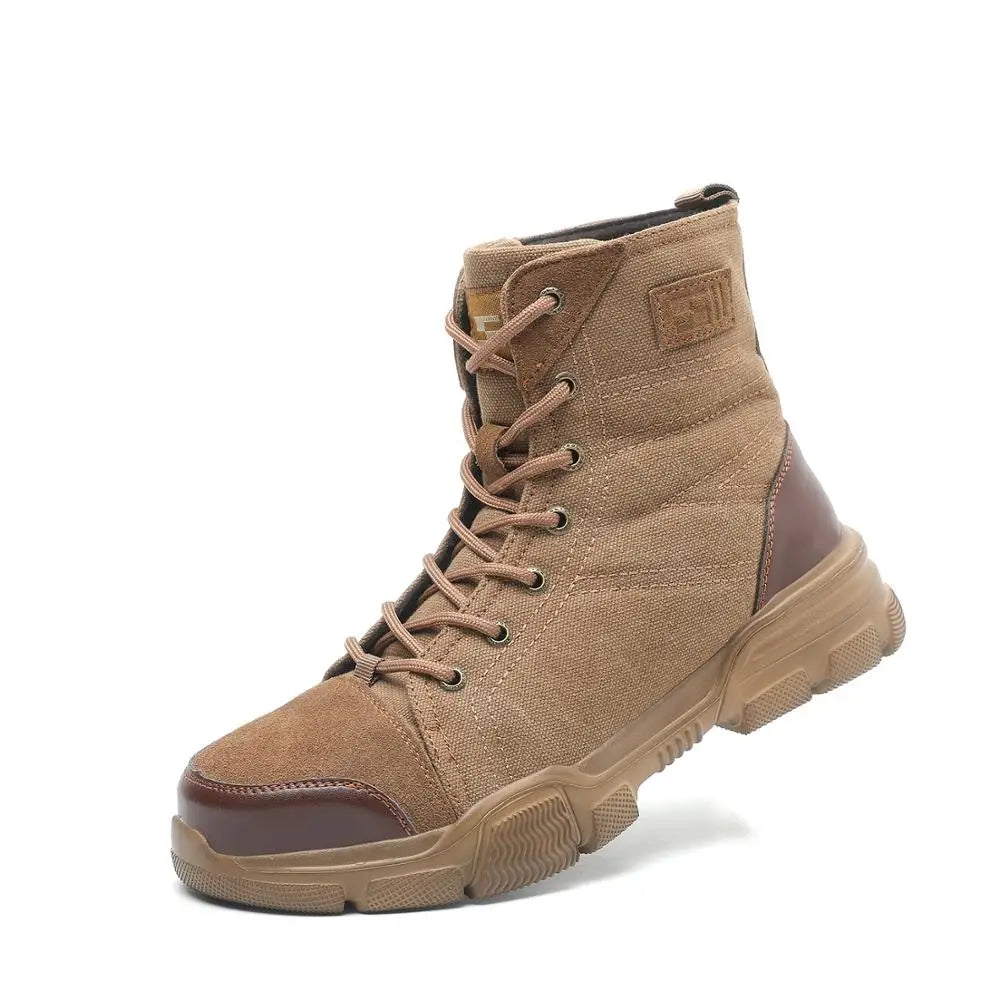 Steel Toe Boots for Men Work Boots Indestructible Work Shoes Desert Safety Boots Safety Shoes 36-48