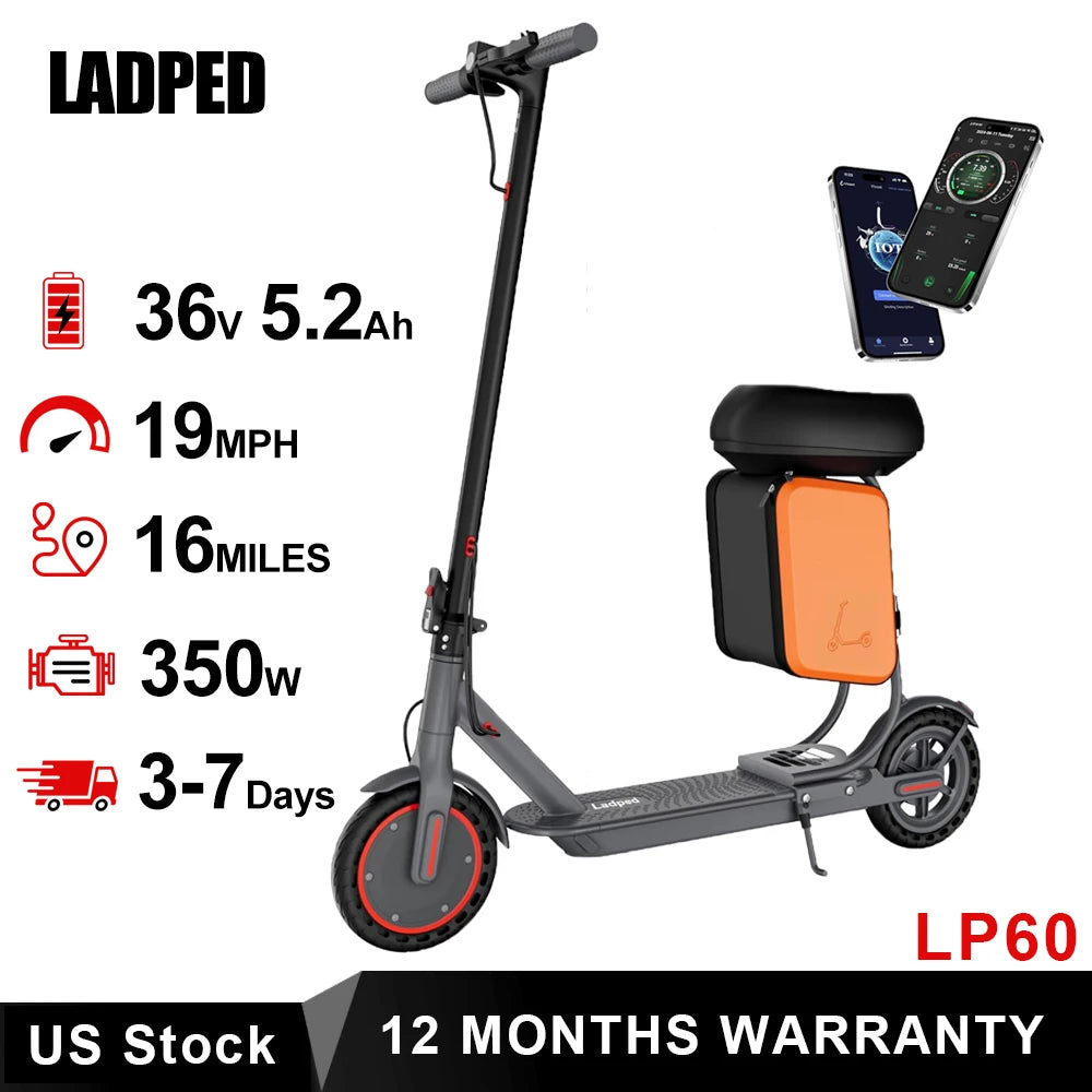 Electric Scooter 350W 19mph APP Smart Control Scooter 8.5inch tire Folding Electric Scooter 16miles Max Range for Adult
