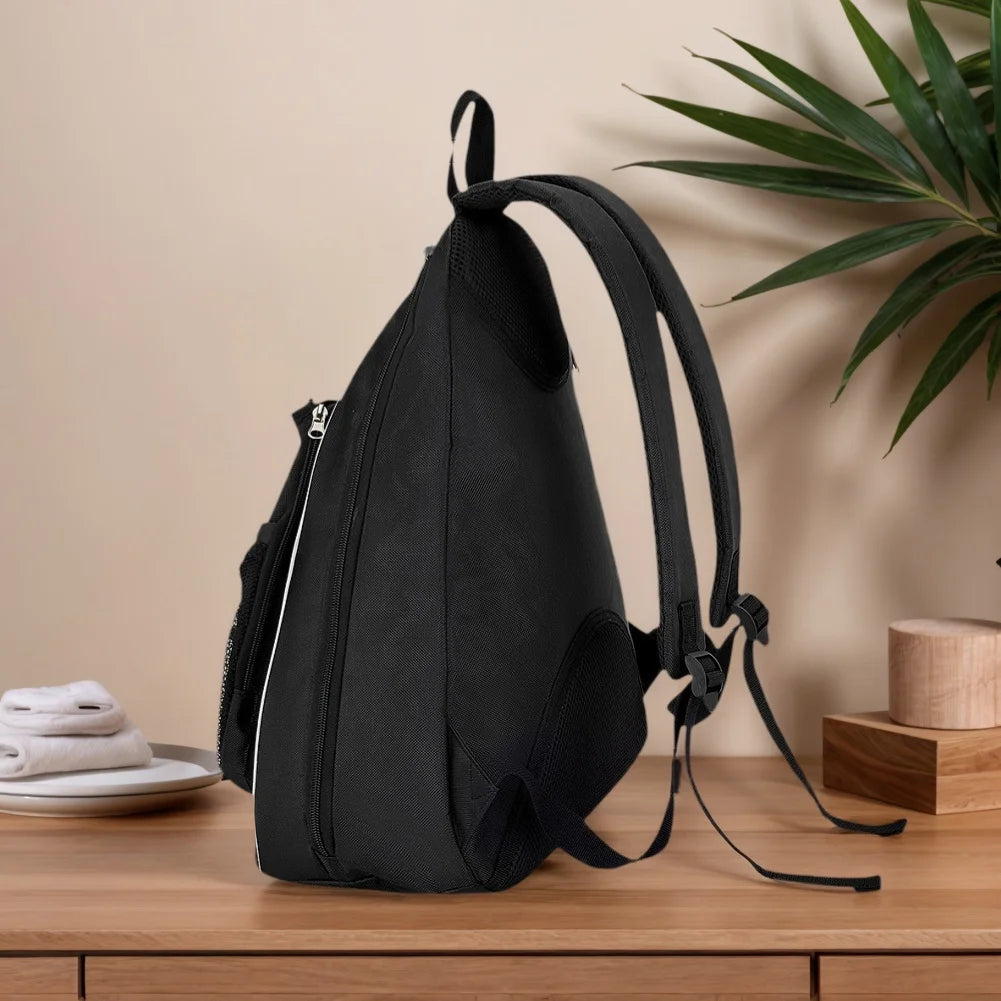 Adjustable Racket Bag with Hanging Hook Pickleball Paddle Bag Wear Resist Breathable Sports Backpack Gifts for Pickleball Lovers