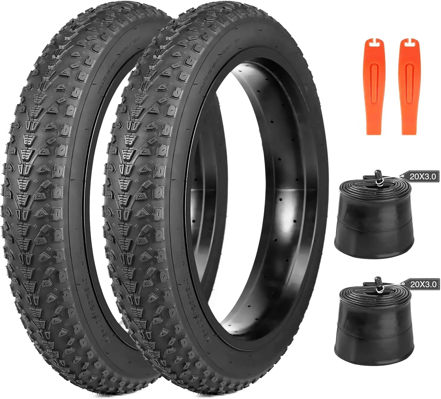20/26x3.0 Electric Bike Tire Fat E-Bike Tires Heavy Duty High-Performance Wear-Resistant Mountain Snow Bicycle Tires/Tubes