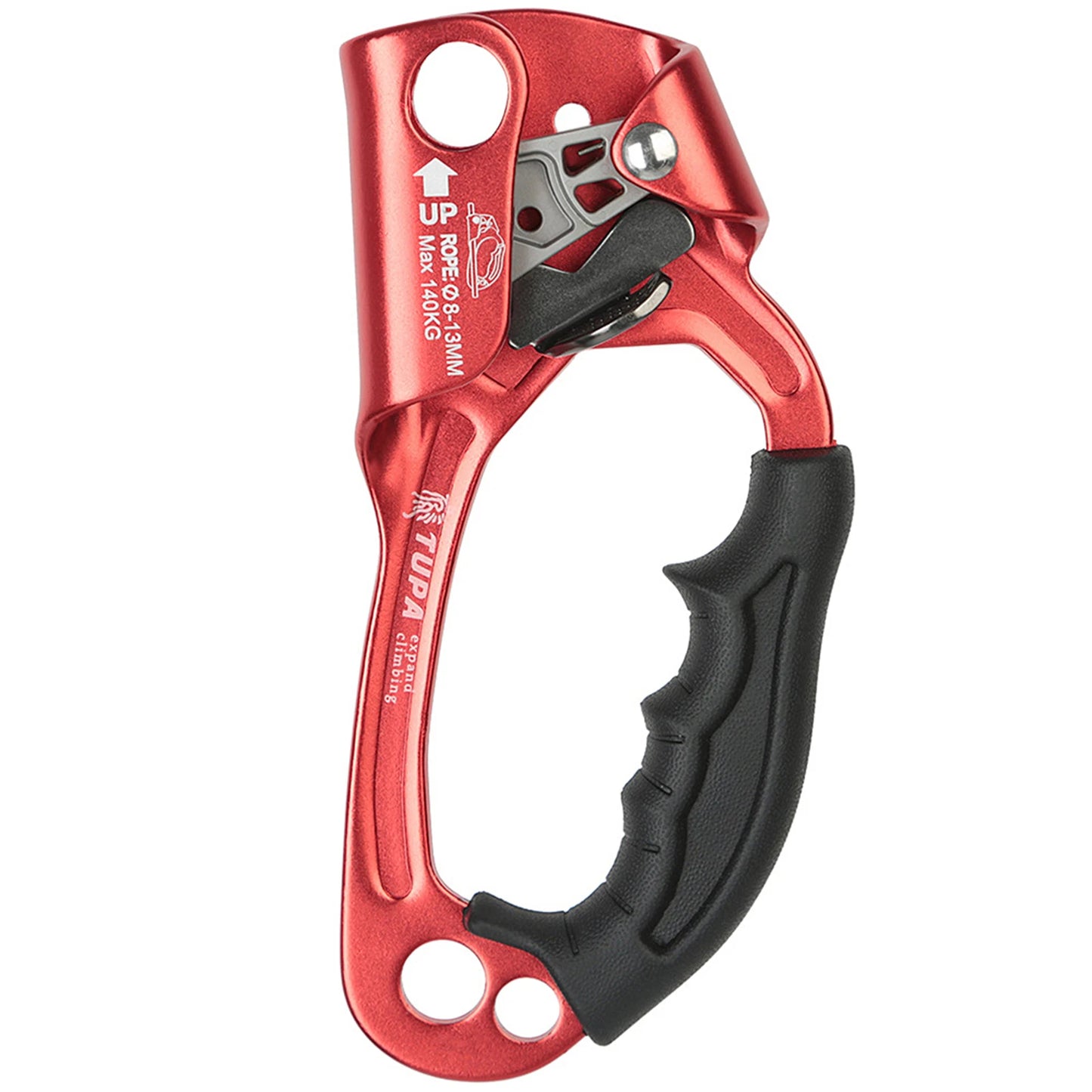 Vertical Rope Ascender Hand Ascender Aluminum  Alloy Rock Climbing Handheld Ascender for Aloft Working Caving