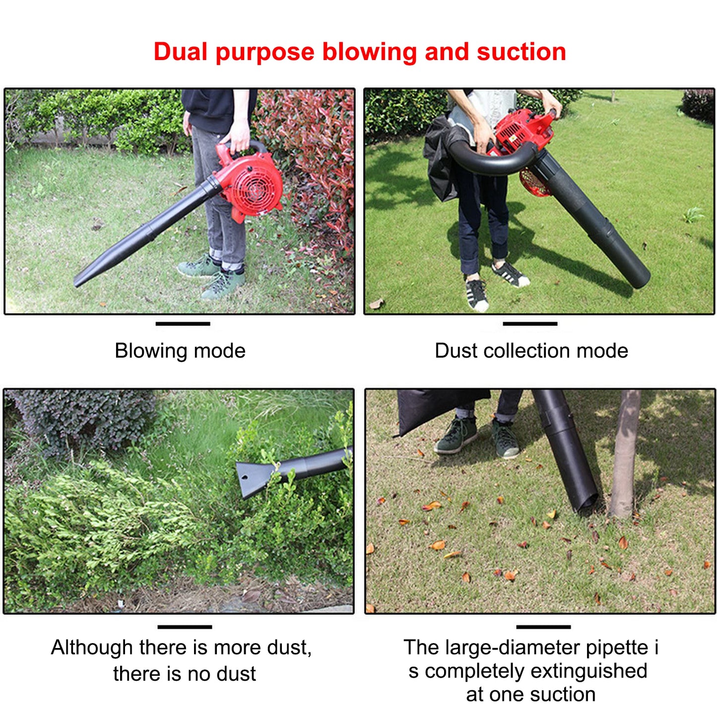 Cordless Gas Air Blower Snow Blower Garden Leaf Cleaner Collector Dust Blower Tool