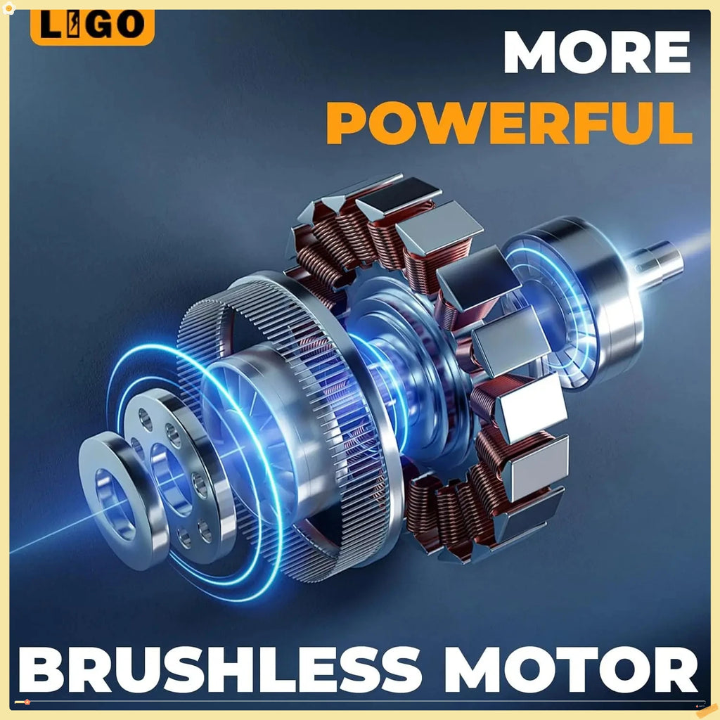 40V Cordless Lawn Mower w/11Gal Bag & 2X4.0Ah Battery | 15" Brushless Motor, 6-Position Height (0.98"-2.95")