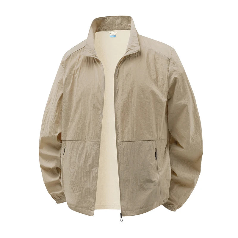Men's Summer Lightweight Waterproof Hiking Jacket UPF Sun Protection Quick-Dry Perfect for Fishing Cycling Running