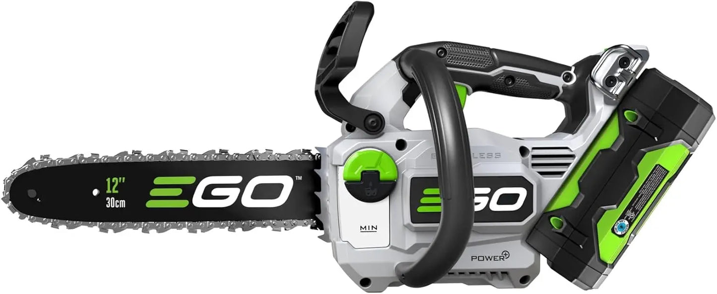 Chain Saw, 12" Battery Powered Chainsaw, Electric Cordless, Includes 56V 2.5Ah Battery and Charger - CS1201