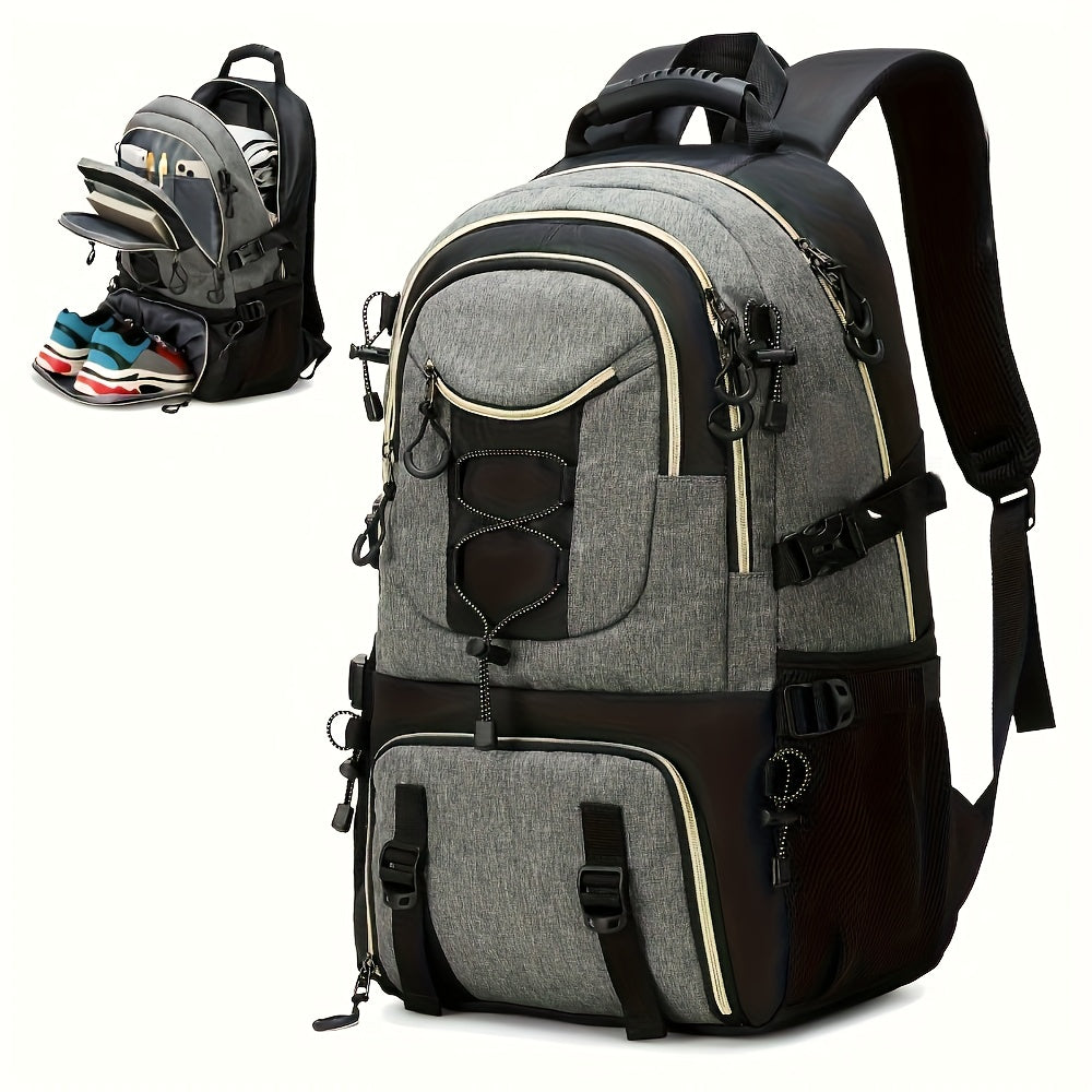 Outdoor Travel Backpack, Large Capacity Sports Camping Backpack, Unisex Laptop Backpack, with Shoe Warehouse, Schoolbag, Computer Backpack Travel Business Casual Backpack, Easter Valentine's Day Gift