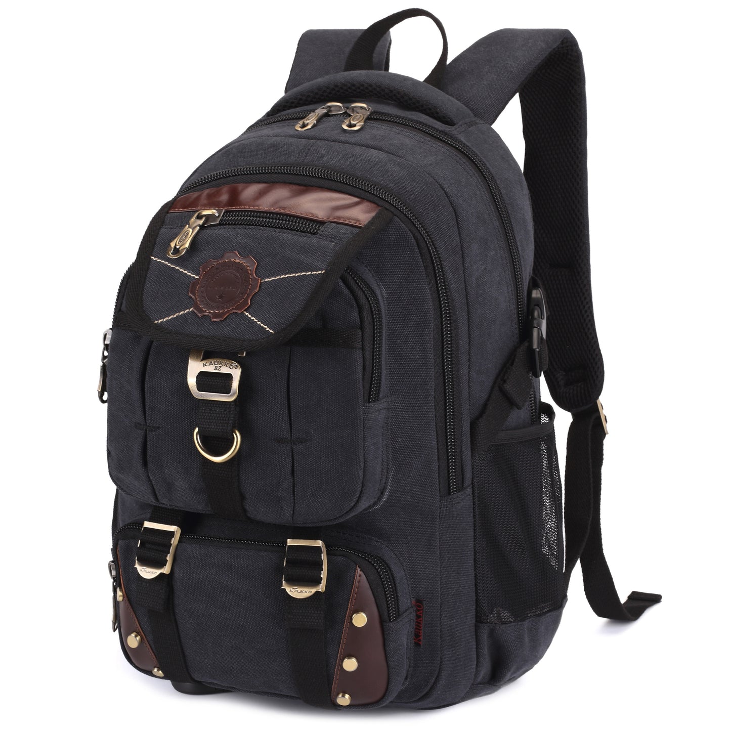 Men Canvas Backpack Rucksack Bag Camping Travel School Satchel Outdoor