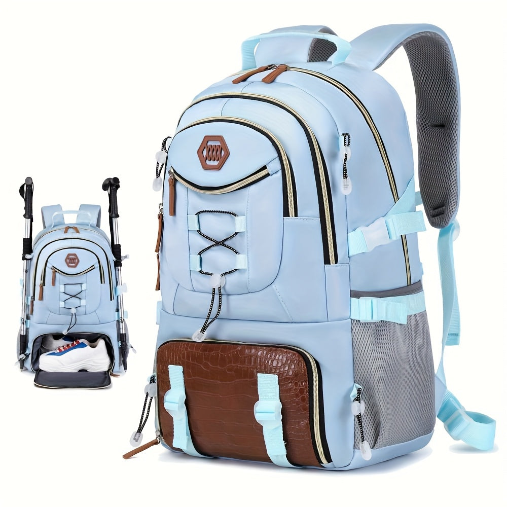 Outdoor Travel Backpack, Large Capacity Sports Camping Backpack, Unisex Laptop Backpack, with Shoe Warehouse, Schoolbag, Computer Backpack Travel Business Casual Backpack, Easter Valentine's Day Gift